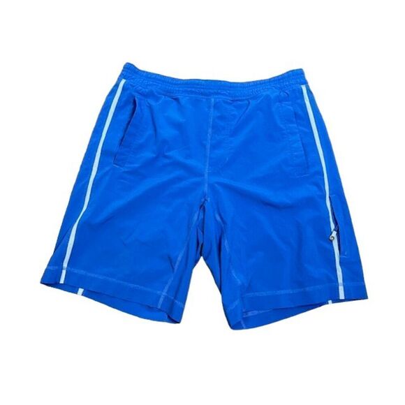 Lululemon Run: Response Short Sapphire Blue White Lined Men's Size Small - Picture 1 of 9